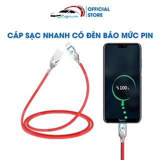 Dây cáp sạc nhanh có đèn báo mức pin - Ip Lightning - Micro USB - Type C