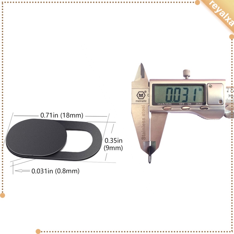 Set 3 Vỏ Bọc Webcam Siêu Mỏng Dạng Trượt Bảo Vệ Riêng Tư Cho Laptop / Máy Tính Đen | BigBuy360 - bigbuy360.vn