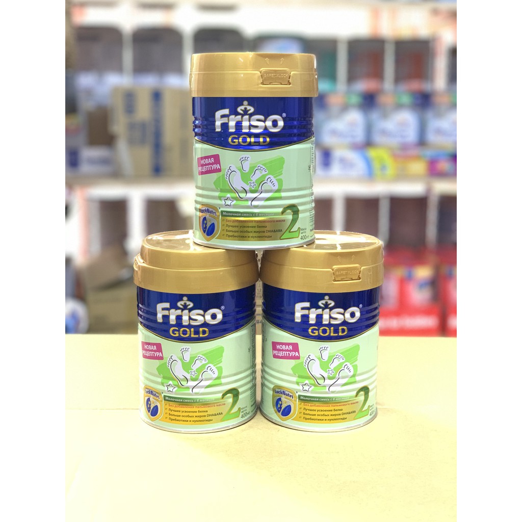 [XẢ KHO] Sữa Friso Gold Nga Số 2 Lon 400g Hàng Nội Địa (Date T9.2021)