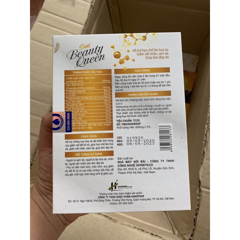 VIÊN UỐNG NỘI TIẾT | TĂNG VÒNG 1 | ĐẸP DA | COLAGEN GOLD BEAUTY QUEEN