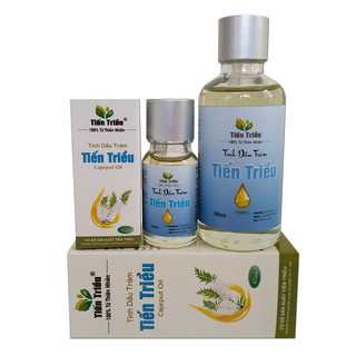 Bộ 2 chai Tinh dầu tràm Tiến Triều 50ml, 10ml