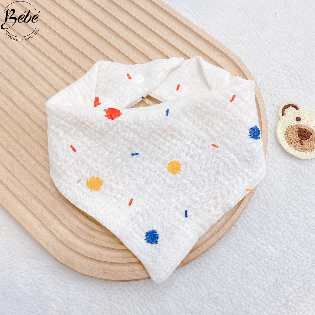 Yếm Xô Cho Bé/Yếm Xô Tam Giác BéBé Mềm Mại Thấm Hút