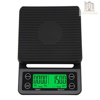 Accurate Electric Kitchen Scale,Coffee Scale with Timer High-precision Kitchen Scale Mini Electronic Platform Scale Food Weighing Scale