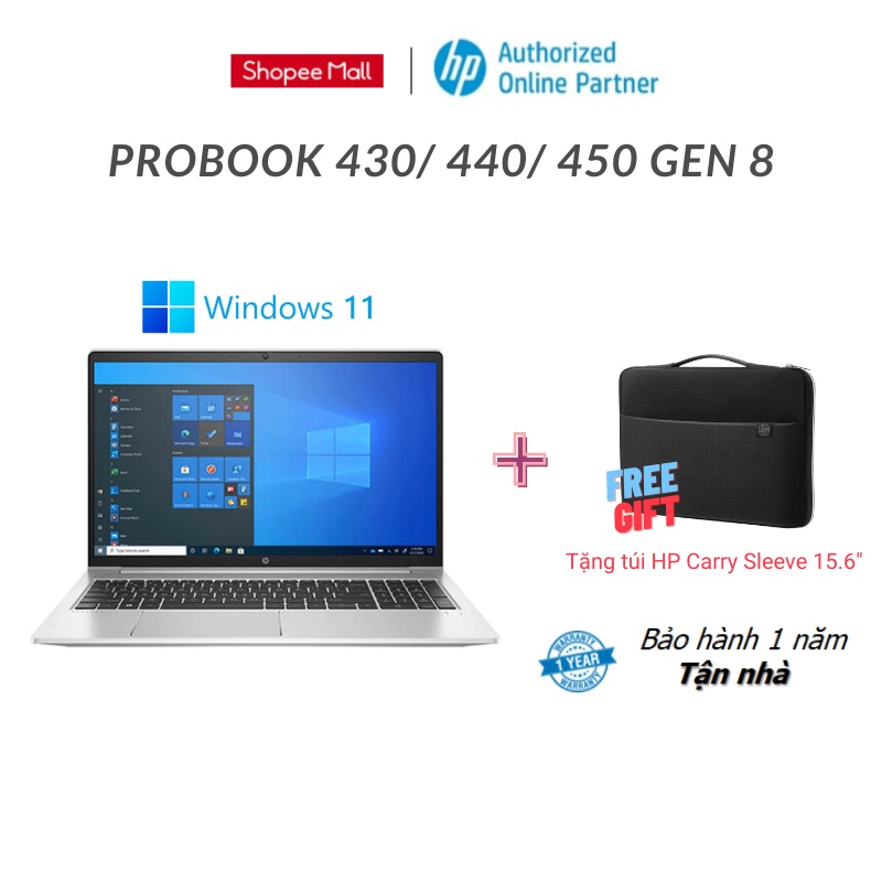 [Mã ELHP15 giảm 10% tối đa 2TR] Laptop HP Probook 430 / 440 / 450 Gen8 | Chip Intel Gen11 | Chính hãng