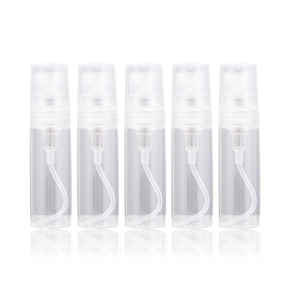[Hàng mới về] Bộ 5 chai xịt phun nước hoa mini rỗng bằng thủy tinh đổ đầy lại được nhỏ gọn mới 2-5ml