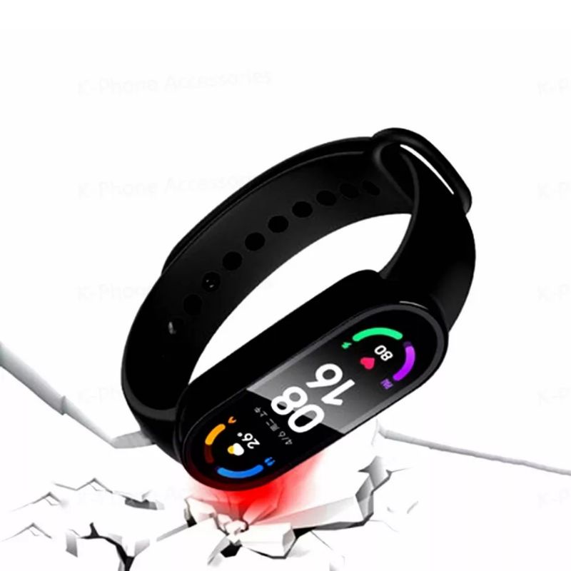 Ốp + Cường Lực 3d Bảo Vệ Màn Hình Cho Xiaomi Mi Band 6