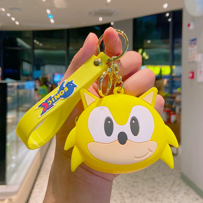 Móc Khóa Hình Búp Bê Hoạt Hình Sonic Đáng Yêu Bằng Silicon