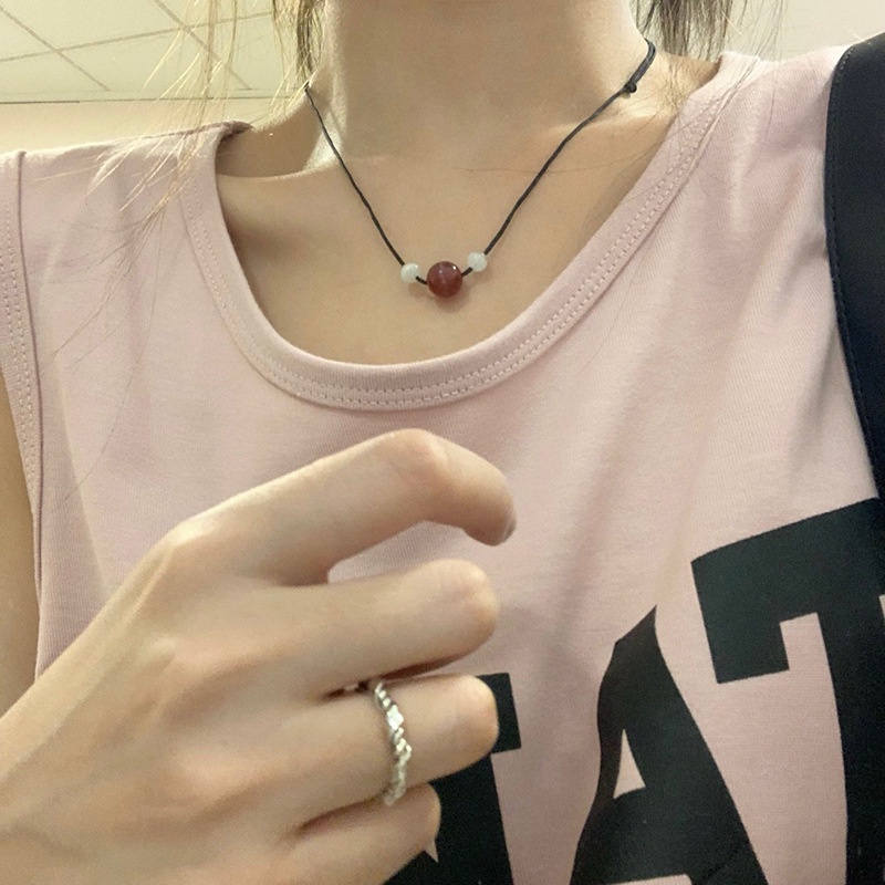 Dây Chuyền Mã Não Đỏ Phong Cách Mới Năm 2022