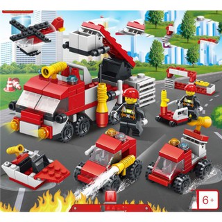 Lego xếp hình Biệt đội cứu hỏa Fire Rescue, Đồ Chơi Xếp Hình, Đồ Chơi Cho Bé, Đồ Chơi Tư Duy