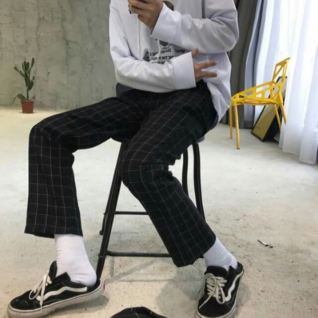 PLAID PANTS - CARO ĐEN - CARO ĐỎ - SỌC VUÔNG | WebRaoVat - webraovat.net.vn