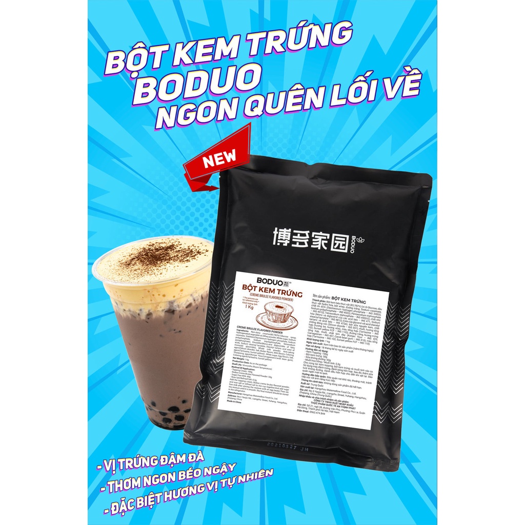 Bột Milk Foam Váng Sữa Kem Trứng Boduo Gói 1kg