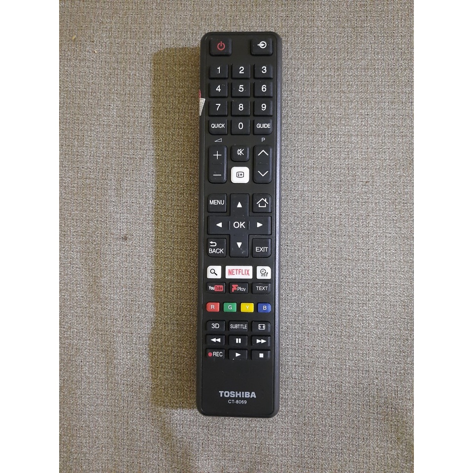 Remote Điều khiển tivi Toshiba CT 8069- Hàng chính hãng 100% Tặng kèm Pin!!!