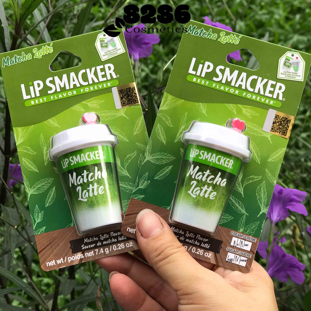 [Có sẵn] Son Matcha trà xanh vị nguyên bản - Lip Smacker Matcha Latte (chính hãng có tem)