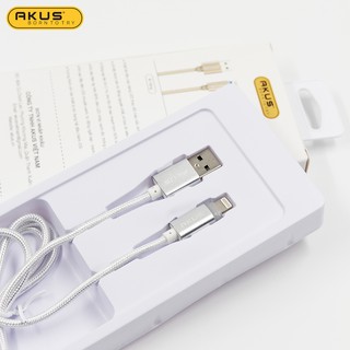 Dây cáp tự ngắt 1M (Lightning) AKUS - CTN01 (Hàng chính hãng - Bảo hành 12 tháng)