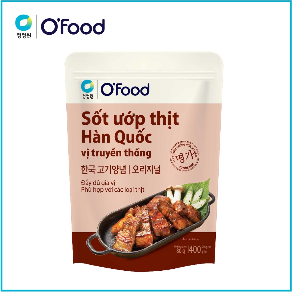Sốt ướp thịt hàn quốc o'food gói 80g