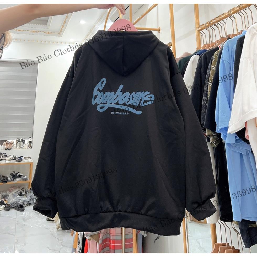 Áo Khoác Nỉ Nam Nữ  Form Rộng Mũ Rộng Combosure Vải Dày Mịn Thoáng Mát Thiết Kế Thời Trang Kiểu Dáng Năng Động