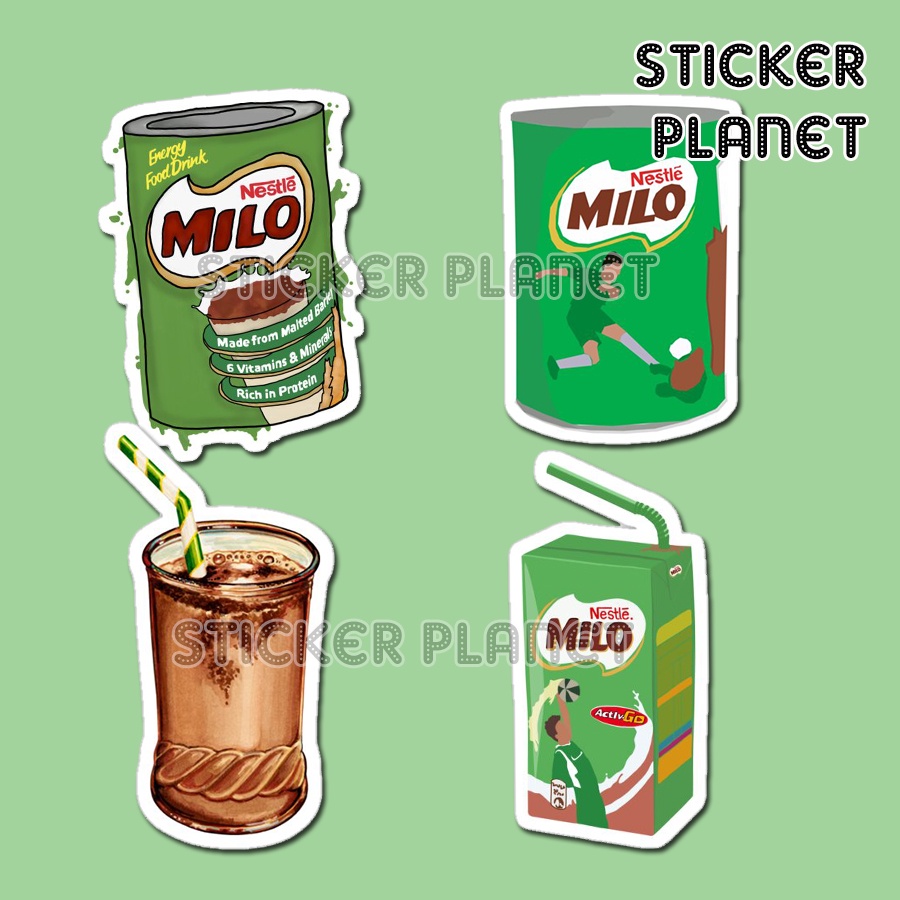 Sticker cho các fan milo chống thấm nước trang trí mũ bảo hiểm, đàn, guitar, ukulele, điện thoại laptop