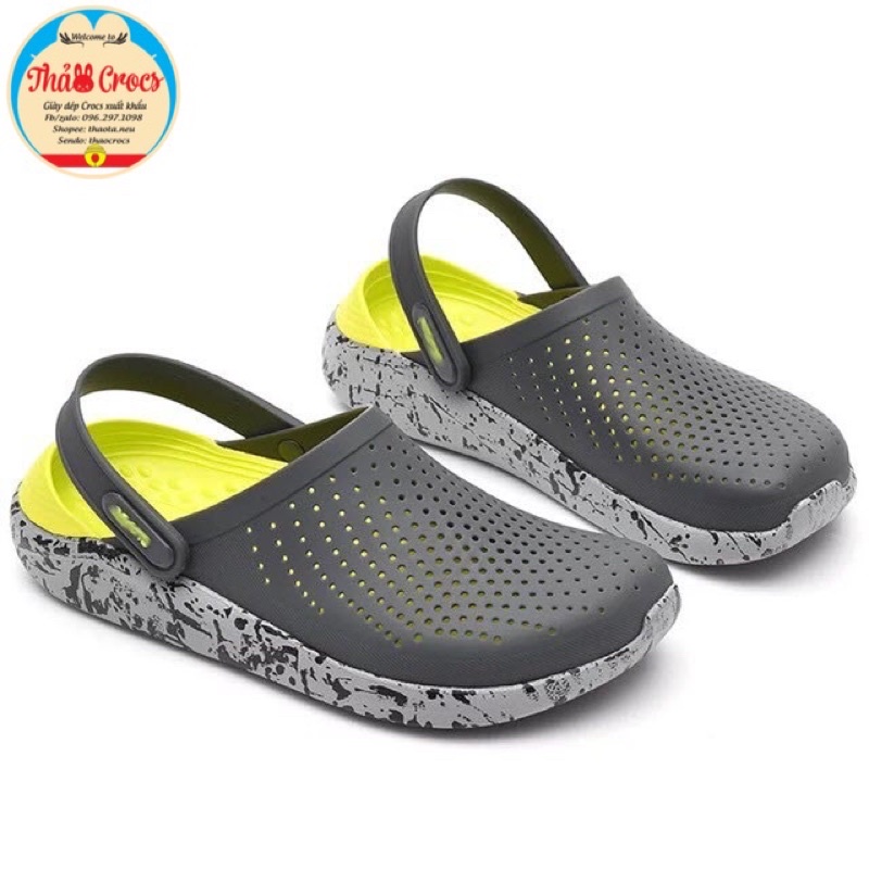 Dép sục Literide Cross đế loang, đế vảy Sơn, đế camo siêu mềm êm cho cả nam và nữ