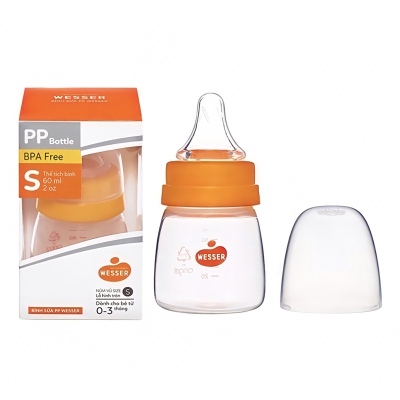Bình sữa PP wesser 60ml