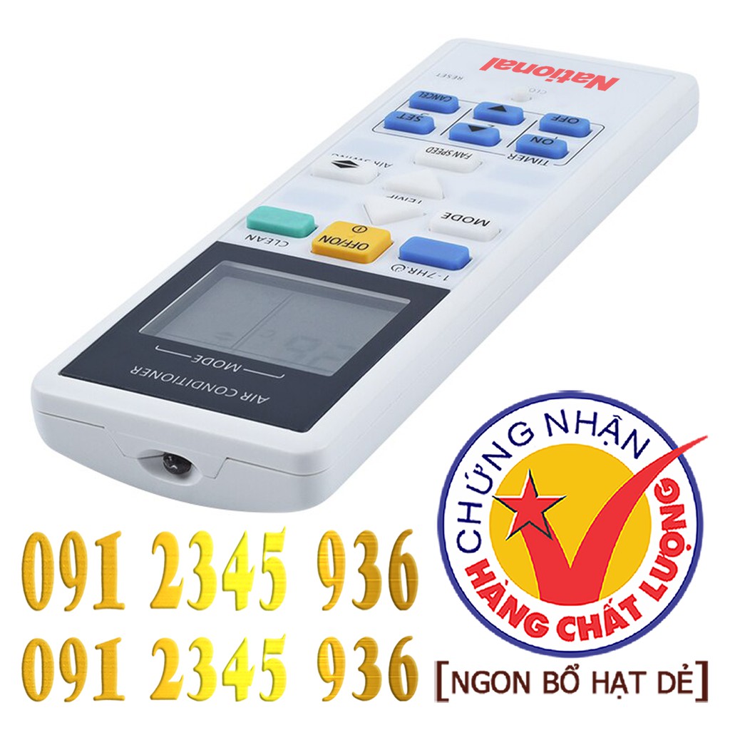 Remote Điều khiển Điều hòa Máy lạnh National &quot;HÀNG ĐẸP&quot;. (Mẫu số 2)