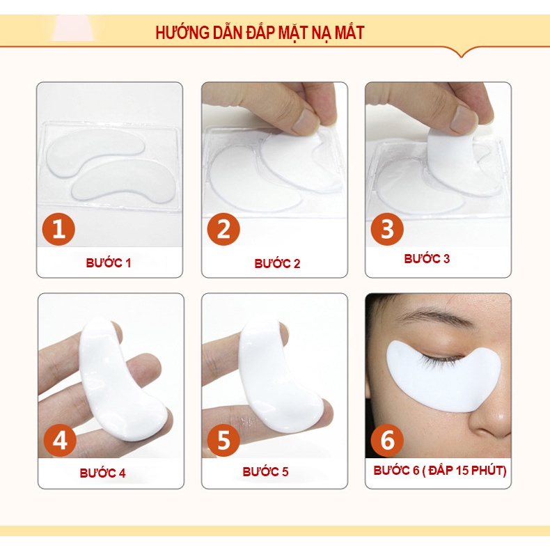 Hộp Mặt nạ dưỡng mắt Mặt nạ rãnh cười, mặt nạ cổ giảm thâm quầng mắt , bọng mắt , mỏi mắt SEOMOU M27