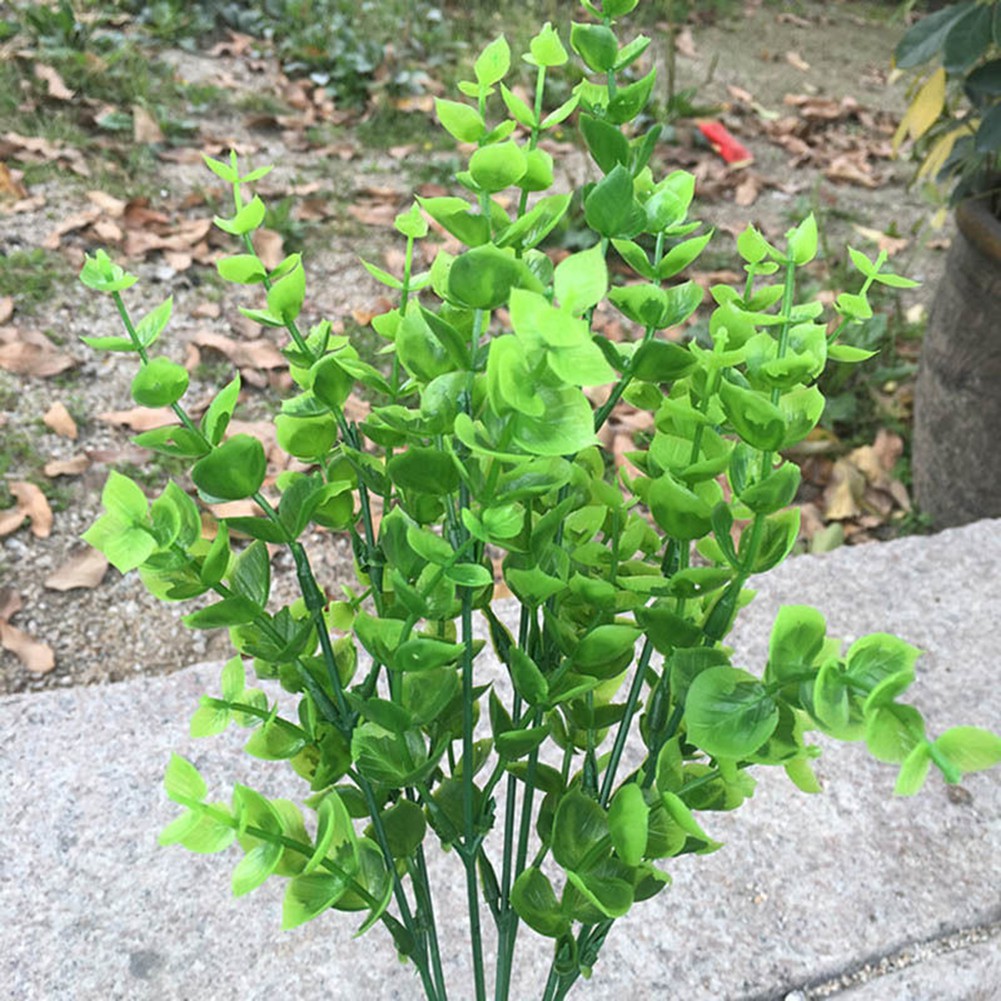 Bộ 7 nhánh cây khuynh diệp nhựa trang trí nội thất