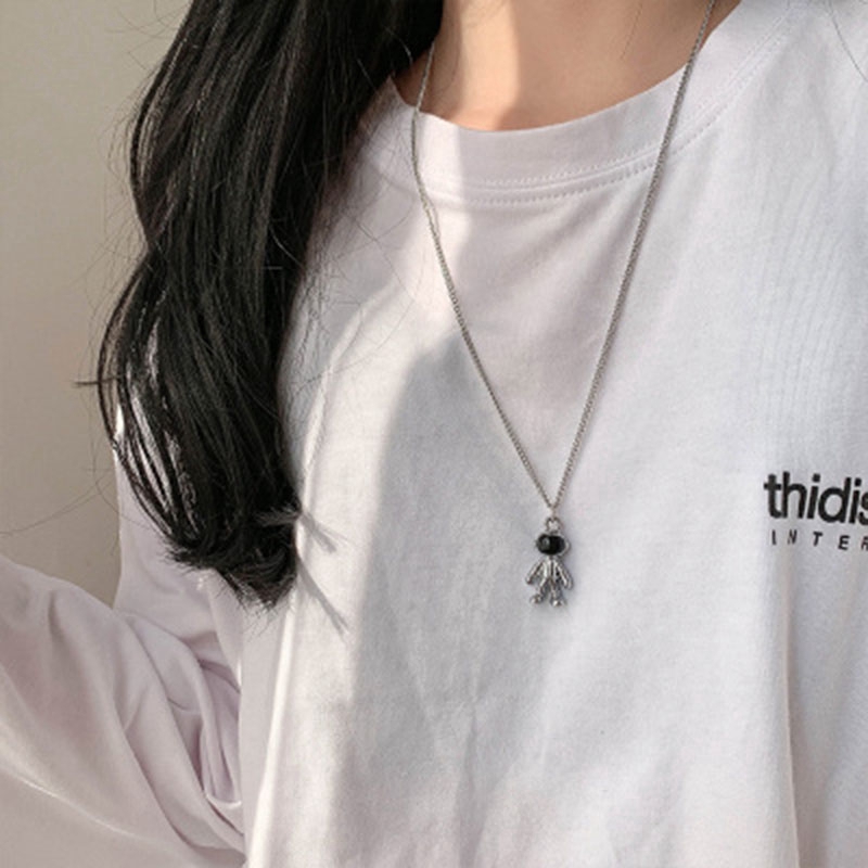 Ahellogirl Vòng Cổ Hình Phi Hành Gia Cá Tính Cho Nam Nữ