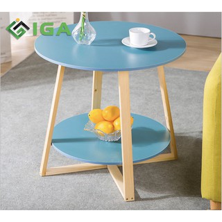 Bàn trà sofa Bắc Âu Chân vuông 2 tầng mặt bàn