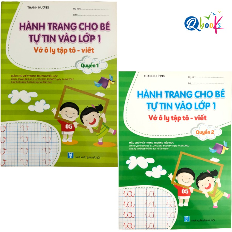 Sách - Combo Vở Ô Ly Tập Tô - Viết - Hành Trang Cho Bé Tự Tin Vào Lớp 1 - Quyển 1,2 (2 cuốn) | BigBuy360 - bigbuy360.vn