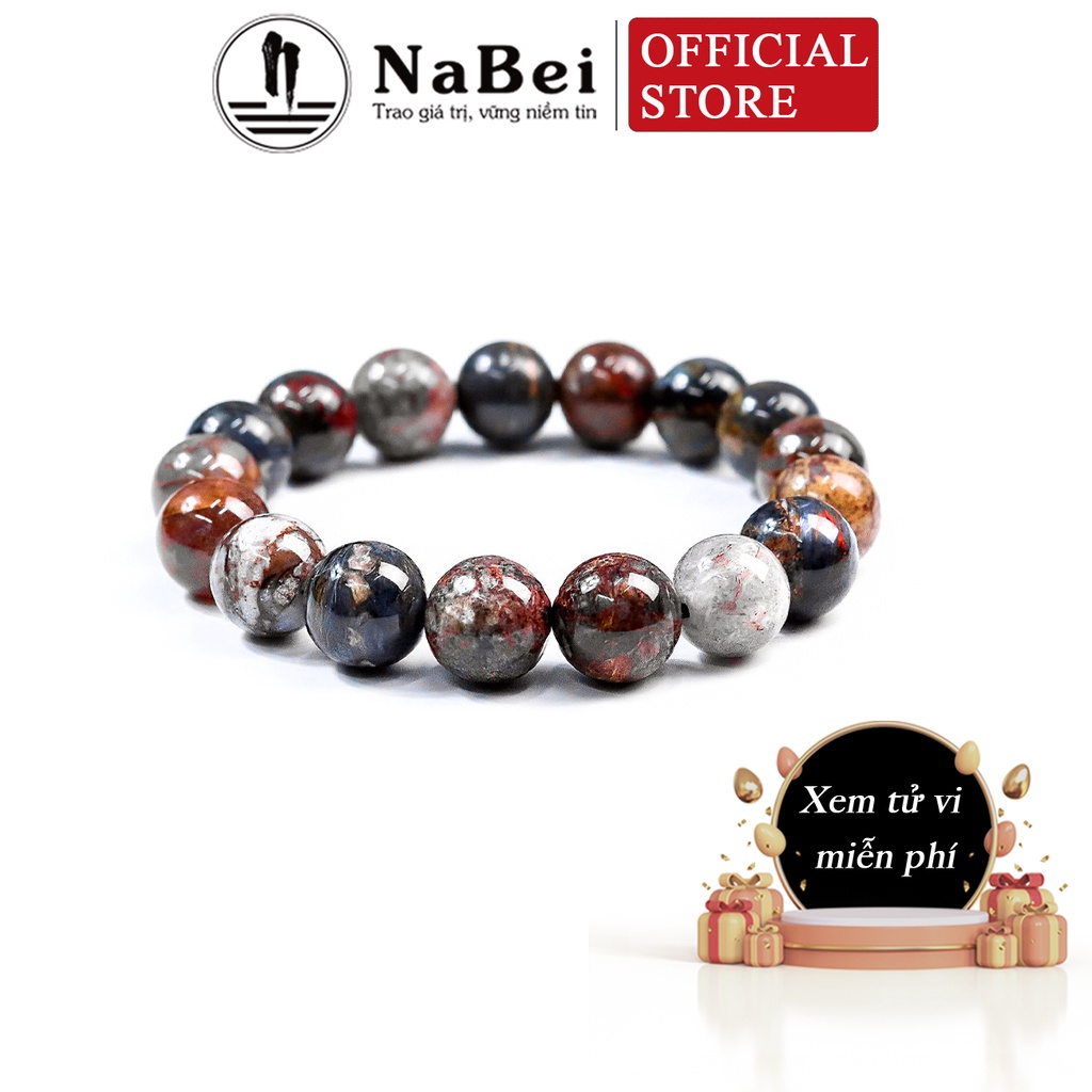 Vòng Tay Đá Giông Bão Tự Nhiên Phù Hợp Cho Mệnh Kim, Thủy, Hỏa, Thổ NB87 - Phong Thuỷ NaBei Store