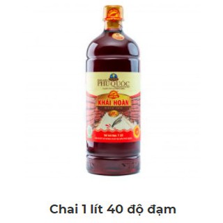 Chai 01 lít 40 độ đạm nước mắm Khải Hoàn đặc sản Phú Quốc