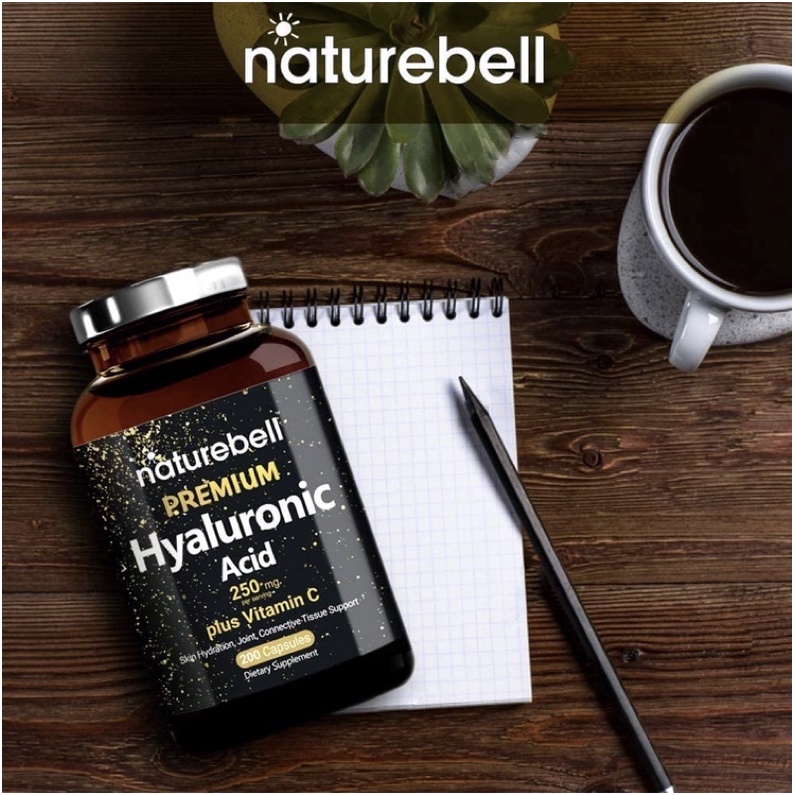 Viên cấp nước cấp ẩm nội sinh NatureBell Axit hyaluronic 250mg 200v USA