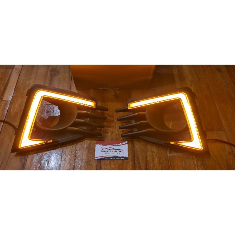 Ốp đèn gầm LED DRL Mitsubishi Attrage 2020-2022 lắp như zin