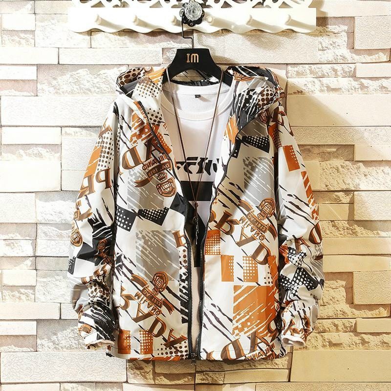 "ÁO KHOÁC DÙ FORM RỘNG IN 3D PRADA KD04