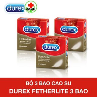 Bộ 3 bao cao su Durex Fetherlite 3 bao
