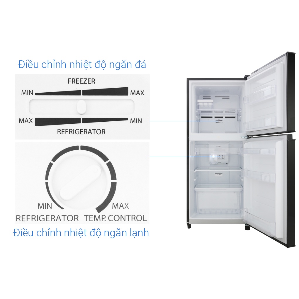 Tủ lạnh Toshiba Inverter 180 lít GR-B22VU(UKG) - Ngăn cấp đông mềm, Bộ lọc khử mùi Ag+ Bio, Miễn phí giao hàng HCM.