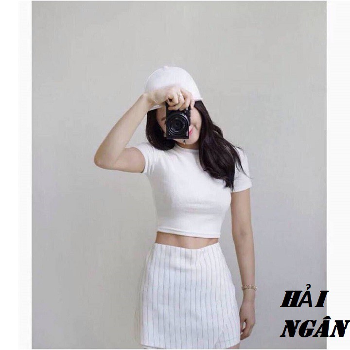 ÁO PHÔNG NỮ CROPTOP DÀY HƠN, MÁT HƠN, PHONG CÁCH HƠN