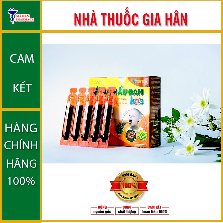 An hầu đan kids (2 hộp) dành cho trẻ bị viêm họng amidan hộp 10 ống