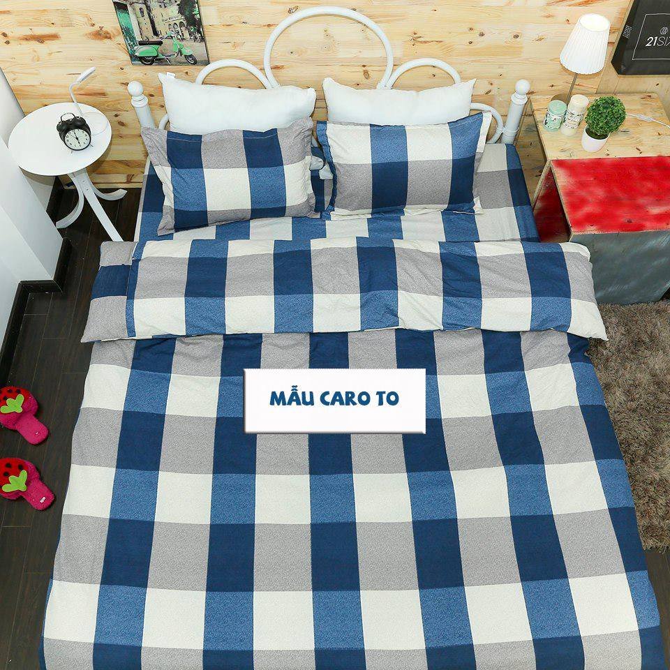 Bộ 1 ga 2 vỏ gối nằm đệm dày từ 20-25cm