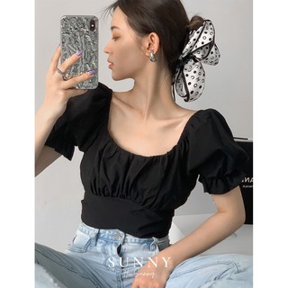 Áo croptop - Black top A06