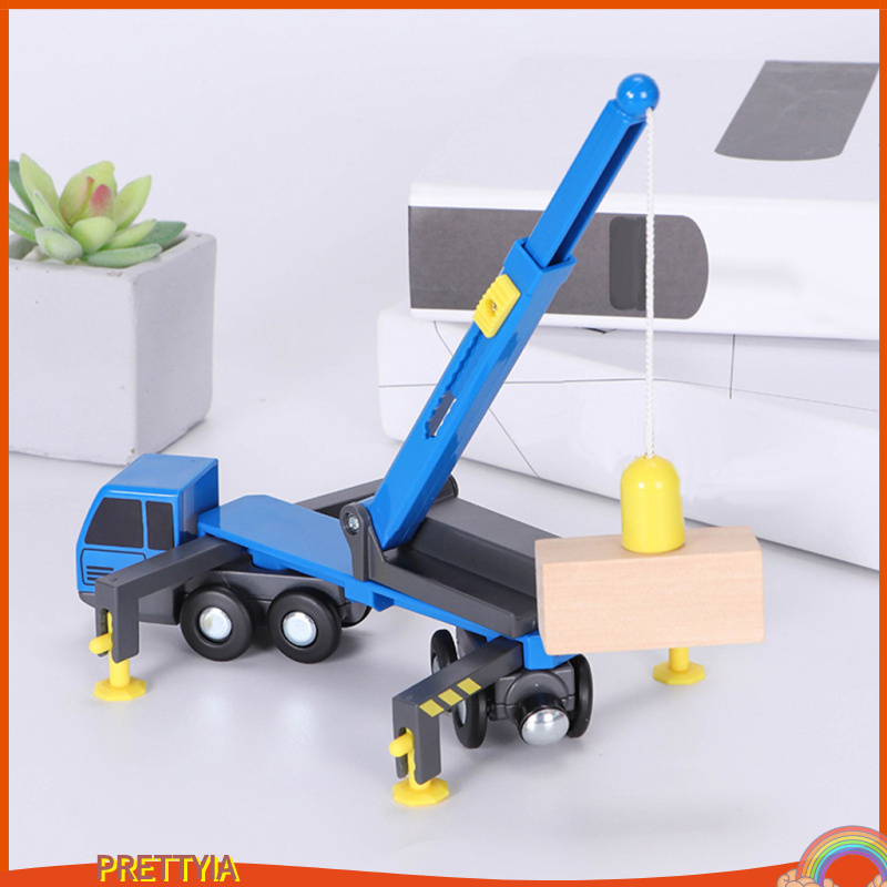 Mô hình xây dựng xe tải cẩu Mini Chơi quà tặng bé trai trẻ em