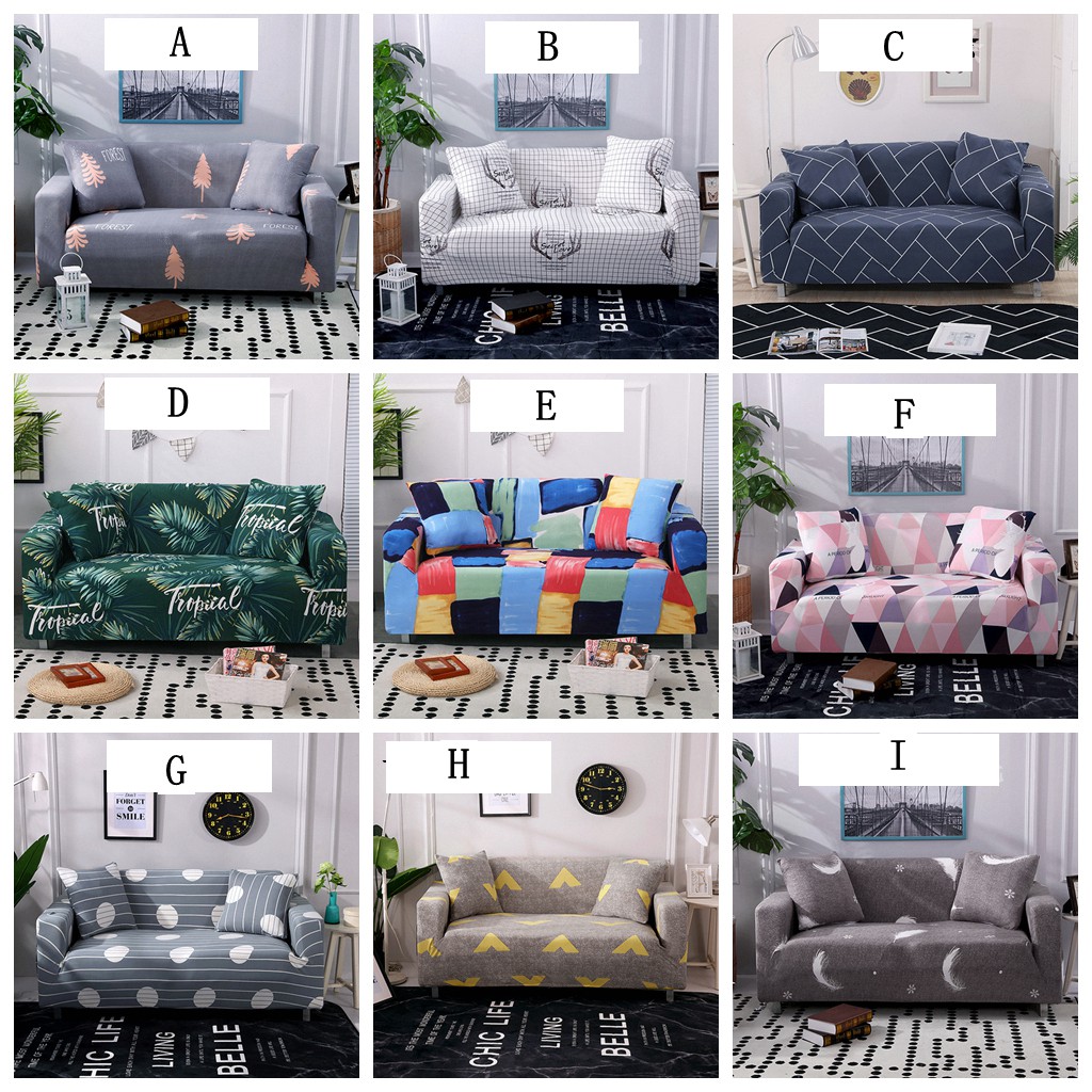 1/2/3/4 Seater L Shape Sofa Cover Couch Cover Slip Cover L Sofa Cover Protector Elastic Sofa Cover