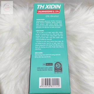 Nước Súc Miệng Họng TH XIDIN 250ml