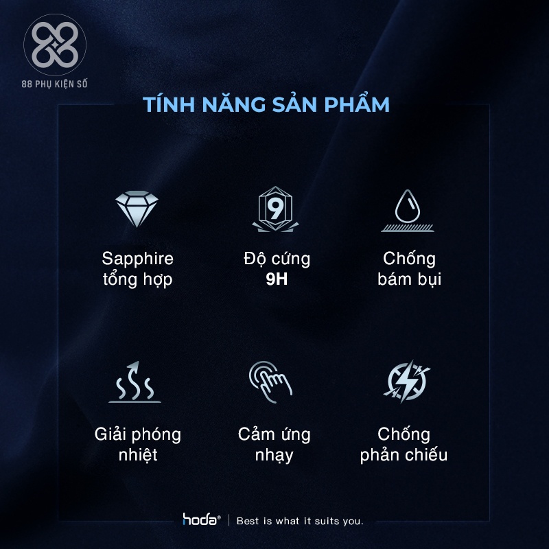 Hoda Sapphire kính cường lực số 1 thế giới
