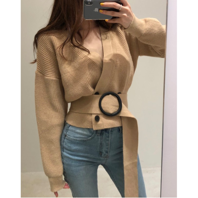 Áo khoác cardigan thiết kế cổ tim đáng yêu cho phái nữ | BigBuy360 - bigbuy360.vn