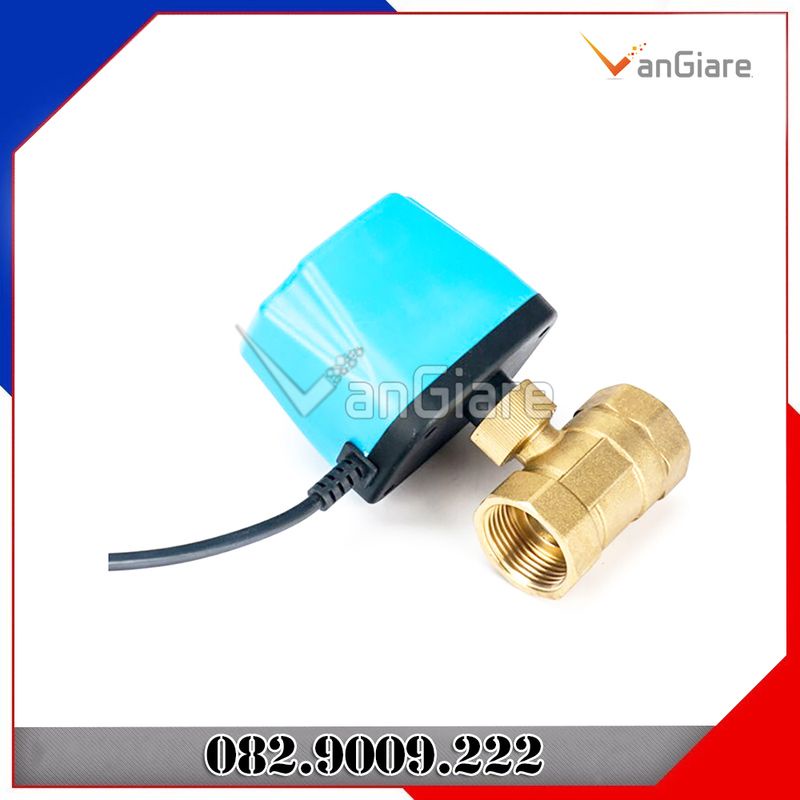 Van bi điện thường đóng 220v 24v 12v ren 42 49 60 - Van khoá nước tự động bằng motor, có điện van mở