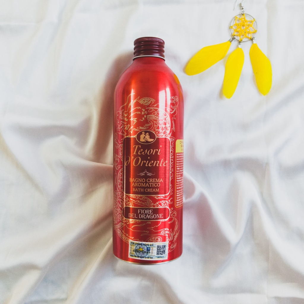 [ Hàng Chính Hãng Kèm Vòi ] Sữa Tắm Xích Ý Lưu Hương Nước Hoa Thanh Long ( Rồng Đỏ) Tesori 500ml