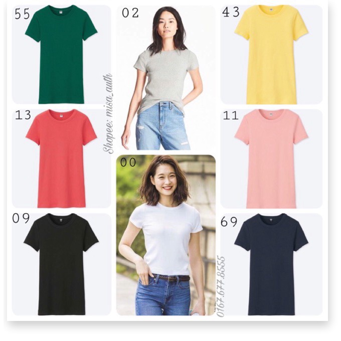 Áo len tăm UNIQLO cộc tay sz SM (bill xem ảnh) - Có Sẵn hàng .