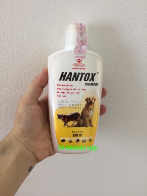 DẦU TẮM HANTOX TRỊ VE RẬN 200ml