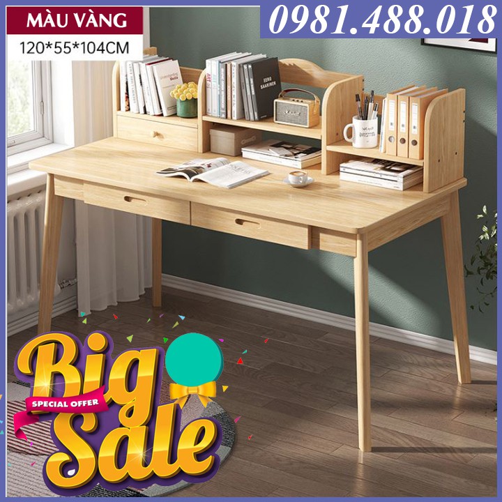 Bàn Làm Việc Nhập Khẩu Cao Cấp, Có Ngăn Kéo Gỗ Thông Tự Nhiên, Dùng Để Học, Văn Phòng, Đặt Máy Tính Thông Minh